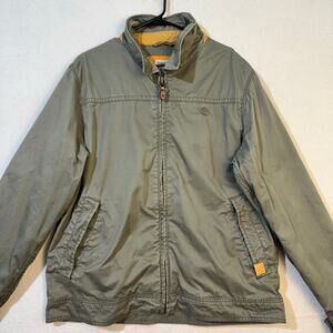 Timberland Y2K VTG Olive Green Cotton Utility Chore Jacket Barn Coat X-Large XL